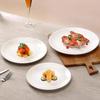 European Style White Ceramic Dinner Plate