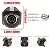 1080P AHD Fisheye Car Camera - Full-Color Night Vision, Parking Camera with Reverse View, Ideal for SUVs, RVs, and Pickup Trucks