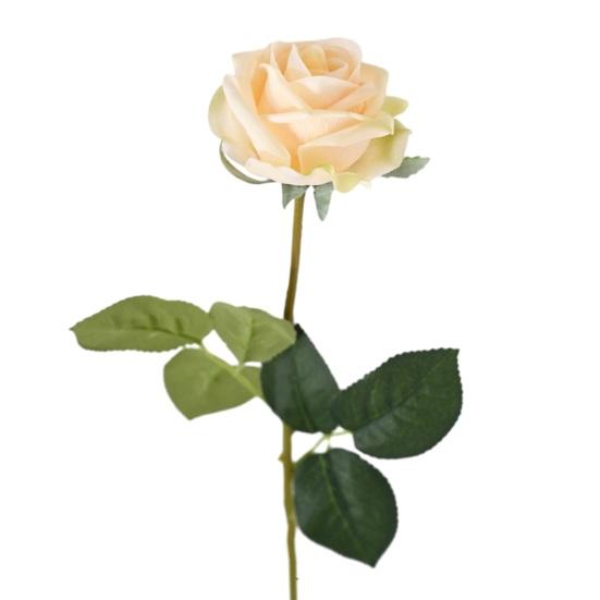 Flor Rosa Artificial Realista Toque Real Buquê de Rosas Falsas de Seda Flor Falsa com Folhas para Centro de Mesa de Casa Casamento Festa