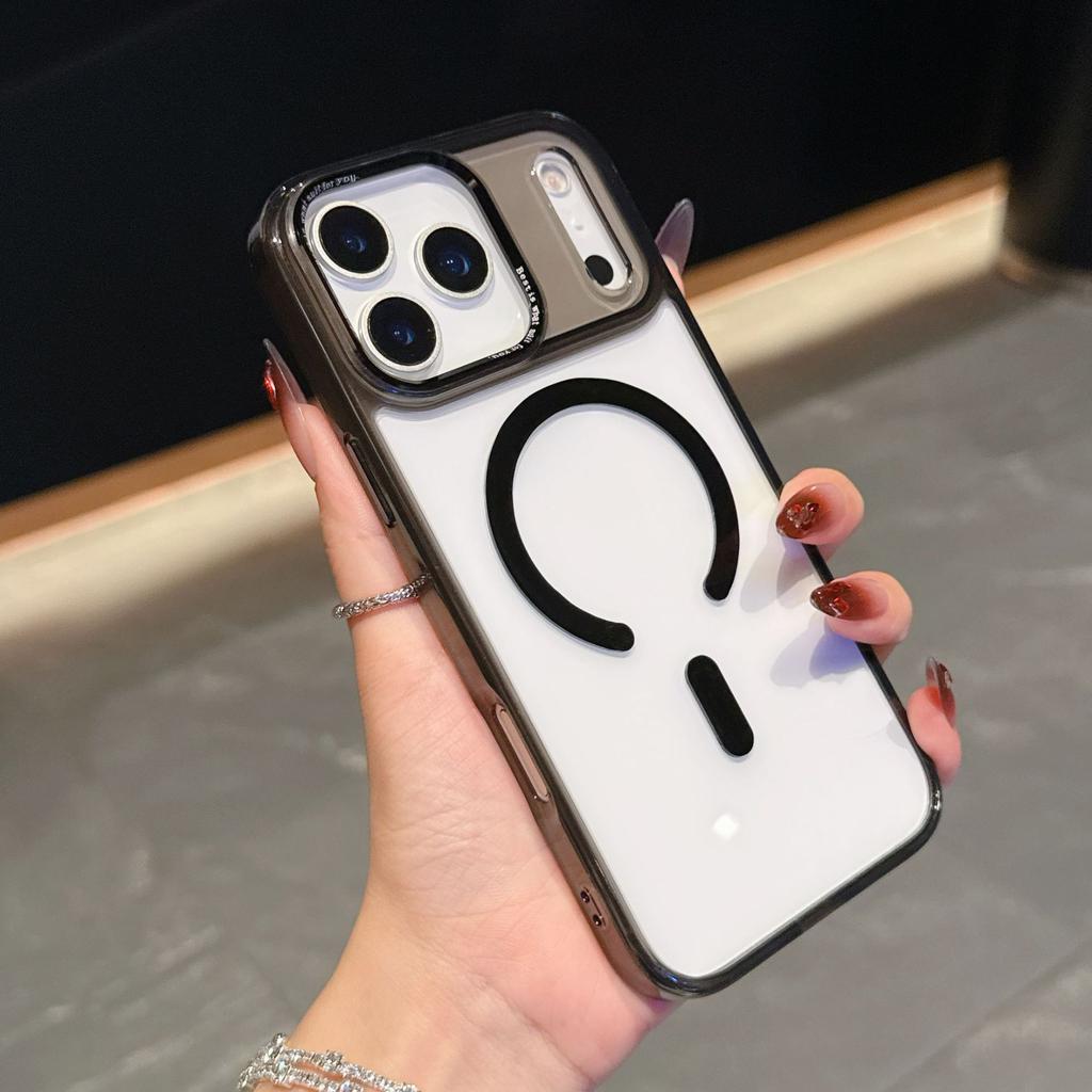 IPhone17Air Transparent Magnetic Phone Case Apple 17ProMax Full Coverage Protection Phone Case