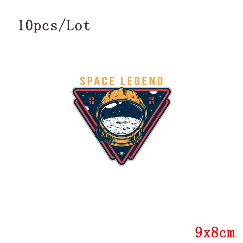 

10 шт./лот нашивка с ракетой НЛО астронавтом термонаклейка на одежду нашивки для футболки термотрансфер для одежды тепловая полоса