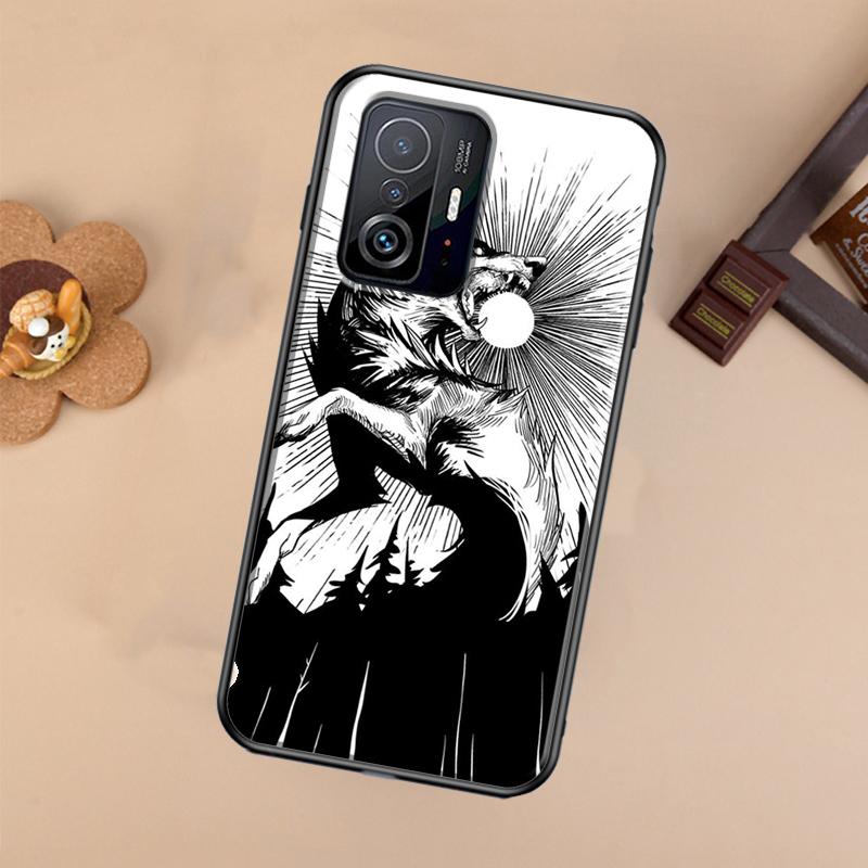 Wolf Art Case For Xiaomi 13 14 Ultra 11T 12T 13T 14T Pro POCO X7 Pro X3 X5 X6 F3 F5 F6 M6 Pro Cover