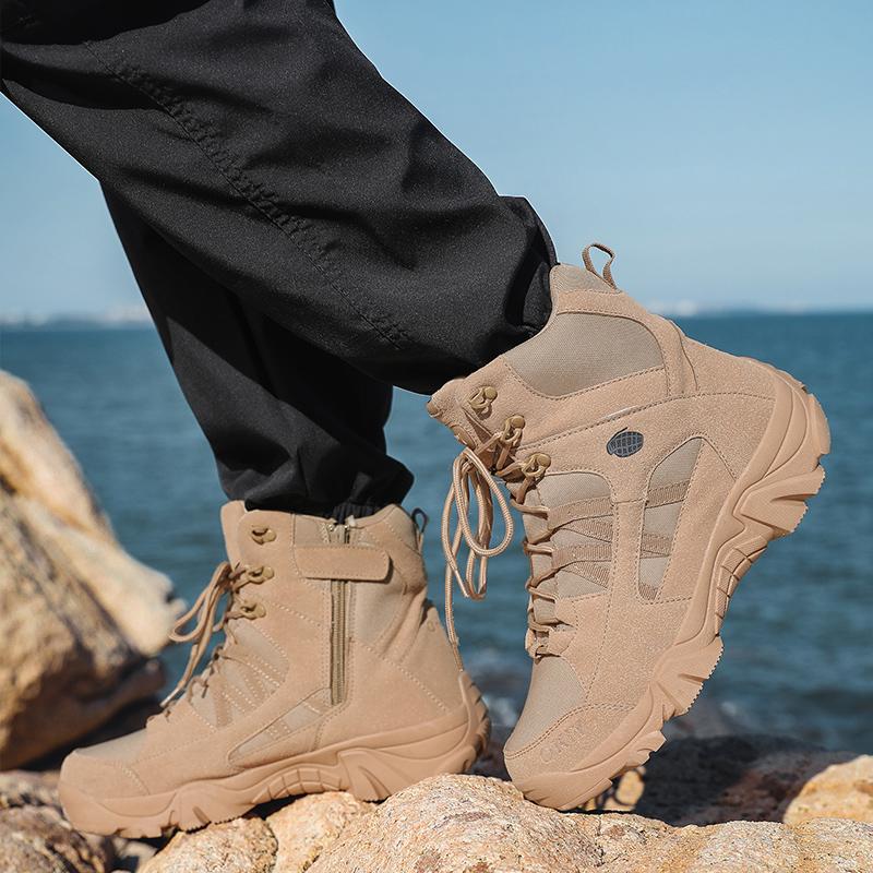 Herbst Winter Herrenstiefel Wasserdichte Outdoorstiefel Bequeme Knöchel Schneestiefel Übergröße 39-46 Hohe Herrenschuhe