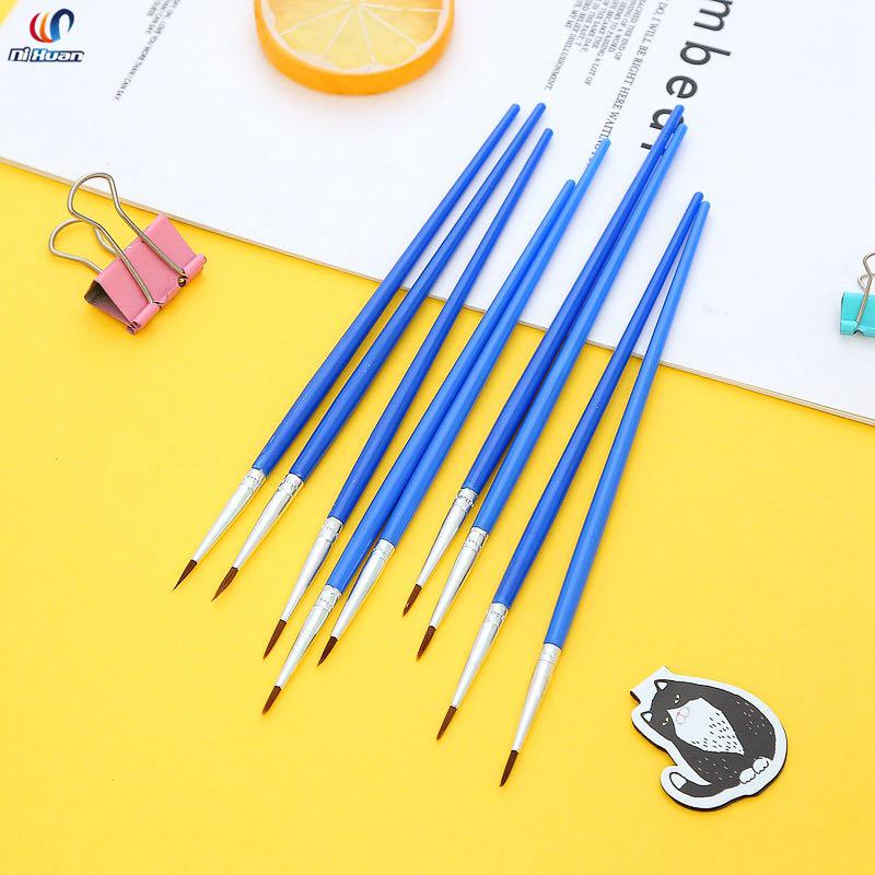 Nylon Hair Brush for Digital & Oil Painting, Kids  Art, Watercolor, Silicone, Plaster, Ceramic, Kite, Oil Painting Brush Pen синий