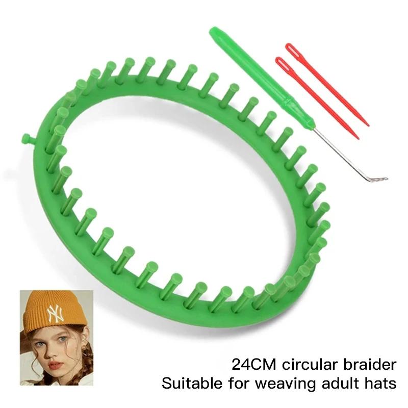 Război de tricotat rotund dreptunghiular, țesut eșarfă pulover pălărie șal cusut mașină de tricotat DIY manual artizanal împletitură instrument
