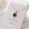 Versatile Luxury Titanium Steel Necklace with a Colorfast Pendant - Simple Niche Design Clavicle Chain for Women.