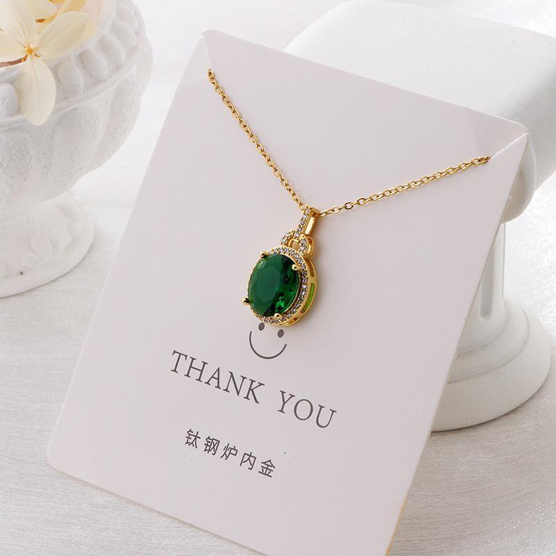 Versatile Luxury Titanium Steel Necklace with a Colorfast Pendant - Simple Niche Design Clavicle Chain for Women.