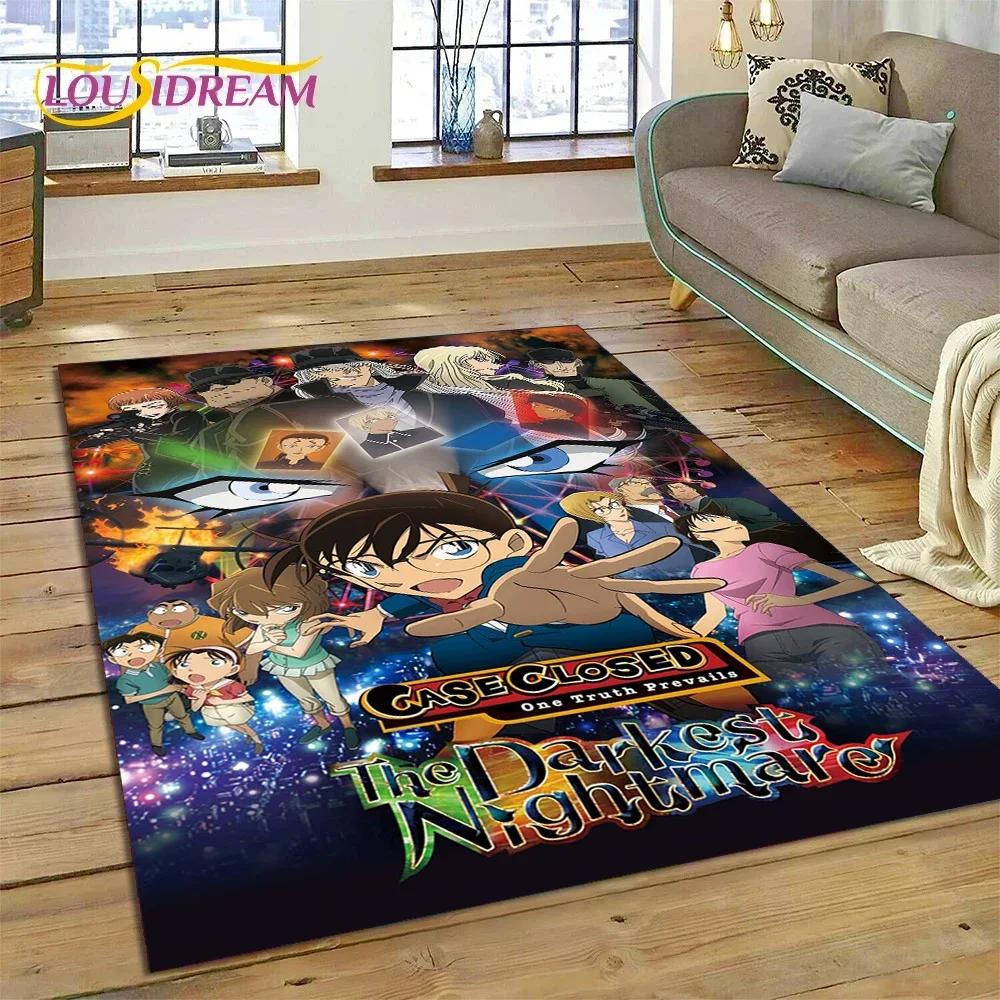 Anime Detektyw Conan Kreskówkowy Dywanik Dywan do Sypialni Salonu Domu Dekoracja Sofy, Gra dla Dzieci Duży Dekor Mata Podłogowa Prezent