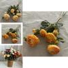 Handmade 9 Head Lotus Silk Flower Bouquet For Home Decor Wedding Arrangement