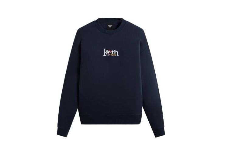 KITH X Peanuts Свитшот с надписью Serif KHM031151-413 XS