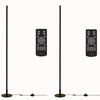 VENTOTA Floor Lamp, Floor Stand, with Remote Control, Stylish LED Floor Lamp with Dimmable and Color-Adjustable Foot Switch, Modern Design, 148cm,