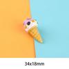 Simulation Ice Cream Resin Hair Clip, Keychain, and Shoe Buckle Accessories