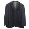 Stripe 100% Wool Tailored Jacket Navy System Men's Used