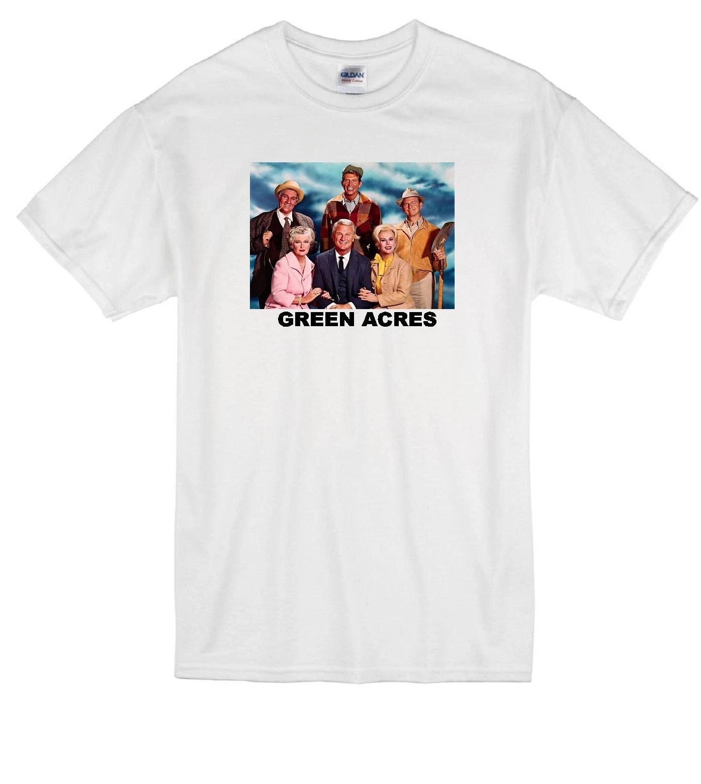 

GREEN ACRES EDDIE ALBERT EVA GABOR MR HANEY EB HANK KIMBALL TV WHITE T-shirt 4XL