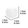 6pcs 0.63inch Plastic Blank Six-sided Dice Glossy Surface Writable Doodle DIY Sticker Team Party Board Game Accessories YMY