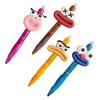 Cute Large Mouth Gel Pen Cartoon Ballpoint Pens Comfortable Grip Colorful Writing Pen for School Office Party