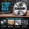 60 Teeth / 60-Tooth Cutting Disc 6 Inch (148mm) Wood Saw Blade Carbide Saw Blade  Plastic Cutting
