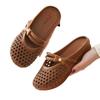 Schicke Pearl-Mesh-Slipper für den Sommer – Bequeme, rutschfeste geschlossene Commuter-Slipper für Damen für den Außenbereich