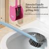 1pc with Storage Box Toilet Brush Double Headed Clean Brush Toilet Bowl Brush  for Bathroom