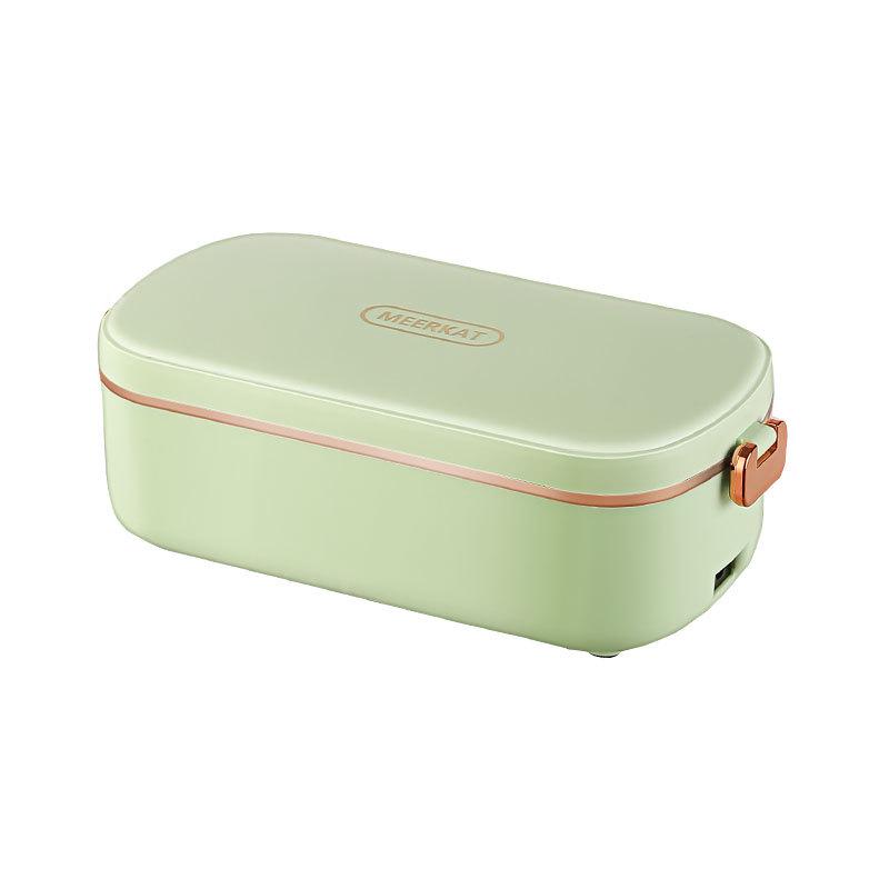 Electric Heated Lunch Box: Portable Stainless Steel, No Water Needed, Ideal for Office Workers and Students, Car Compatible.