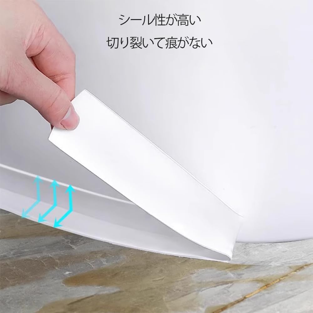 DREAMERS À Prova d'Água Fita Forte Sem Adesivo Gap Branco, Fita, Resistente ao Mofo, À Prova d'Água, Reparo, Resistente a Óleo, Resistente a Manchas Mascaramento,