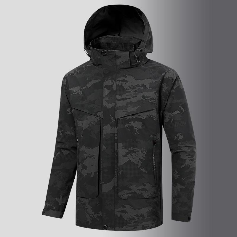 

Spring & Fall Outdoor Windproof Waterproof Stretch Windbreaker Suit 3XL