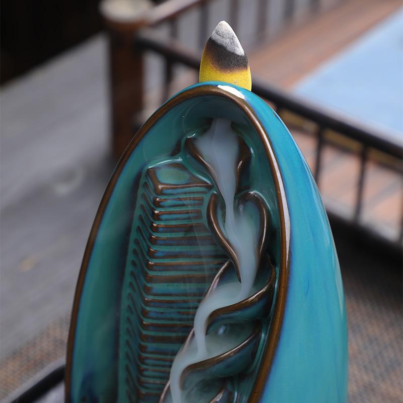 Incense Holder Ceramic Incense Burner Creative Ornaments for Backflow Incense Burner