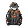 Men's Loose Fit Printed Hoodie with Pocket and Drawstring Casual Sweatshirt for Everyday Wear