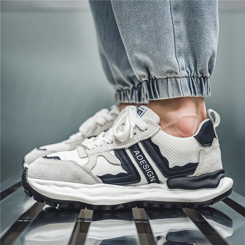 Мужская противоскользящая износостойкая модная повседневная и спортивная обувь с сеткой — фото 20