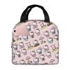 Custom Kitties Kitten Insulated Lunch Tote Bag for Women Men Cat Anime Resuable Thermal Cooler Bento Box Outdoor Camping Travel