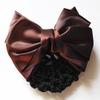 Bow Barrette Lady Hair Clip Cover Bowknot Bun Snood Women Hair Accessories