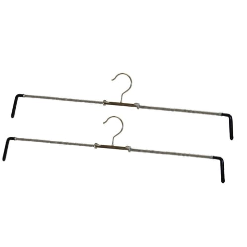 MAWA No-Slip Hangers for Skirts, Large, Black, Set of 2, MA1502