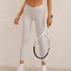 European & American High-Waist Yoga Pants: Tummy Control & Hip Lift Ribbed Fitness Leggings