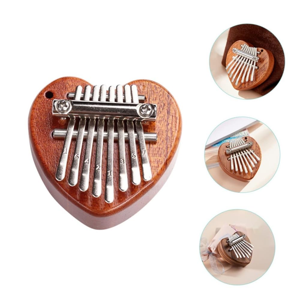 Solid Wood High-Quality Mini Thumb Piano Portable & Easy-to-Play Finger Piano Entry-Level Instrument for Beginners Creative