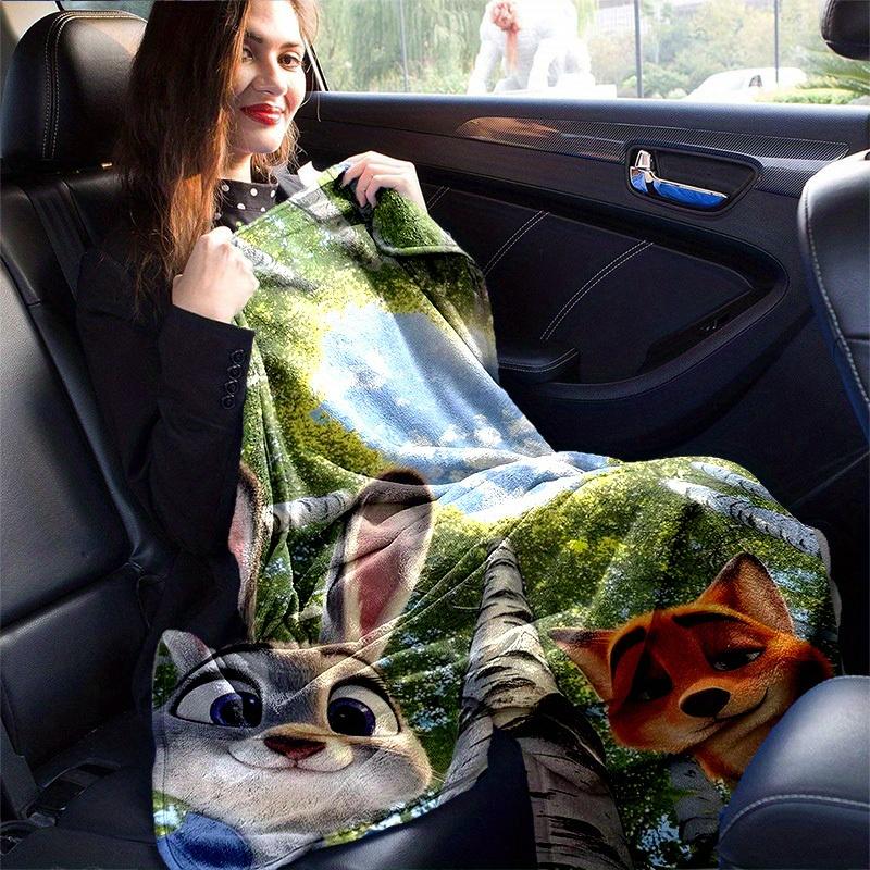1pc, Zootopia Movie Characters Blanket Home Decor, Couch Cover, Outdoor Blanket, Gift for Friends, Flannel Fleece Blanket Suitable for Bed