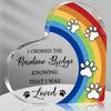 Pet Memorial Acrylic Rainbow Bridge Dog Gift, Condolence Gift for Pet Loss Memorial, Condolence Gift for Dogs and Cats