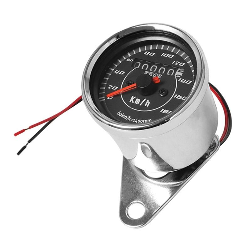 Customizable Motorcycle Speedometer Odometer High Accuracy Sensor Shockproof Design Weather Resistant Metal Material