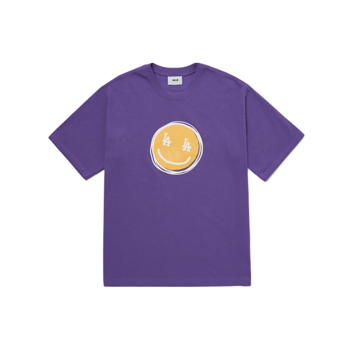MLB T Shirts Unisex Purple Crew Neck Thin Straight Fit 3ATSL9023-07PPS M