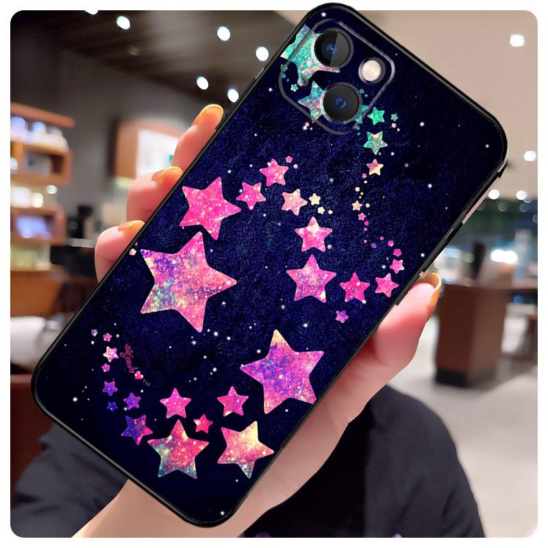Bright Stars Art Case For iPhone 16 Pro Max 14 13 12 11 15 17 Pro Max mini 15 16 Plus 16e 17 Air Phone Cover