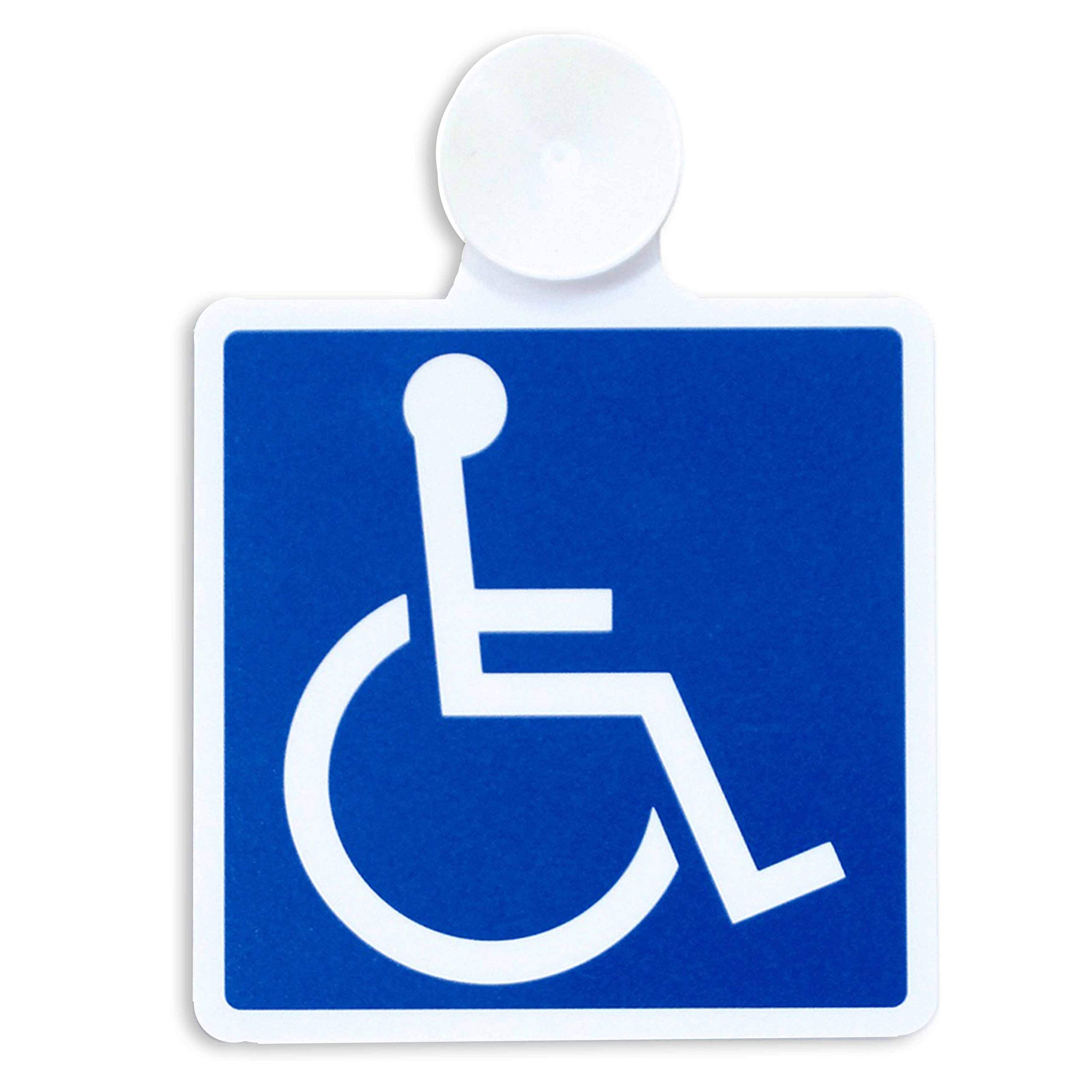 

Pocket International Symbol Wheelchair Sticker Suction Cup Type sucker type
