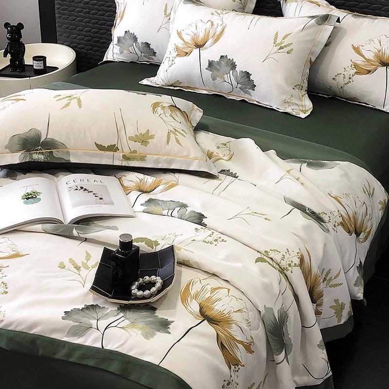 Tencel Summer Quilt Set: 25 Designs - Lightweight Silk, Washable, Perfect for Student Dorm Beds