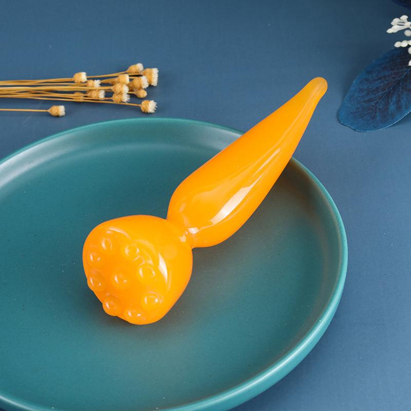 Lotus Seedpod Shape Gua Sha Face Massager Stick - Facial Lifting Skin Care Tool for Eyes Acupoint Pen Beauty Care