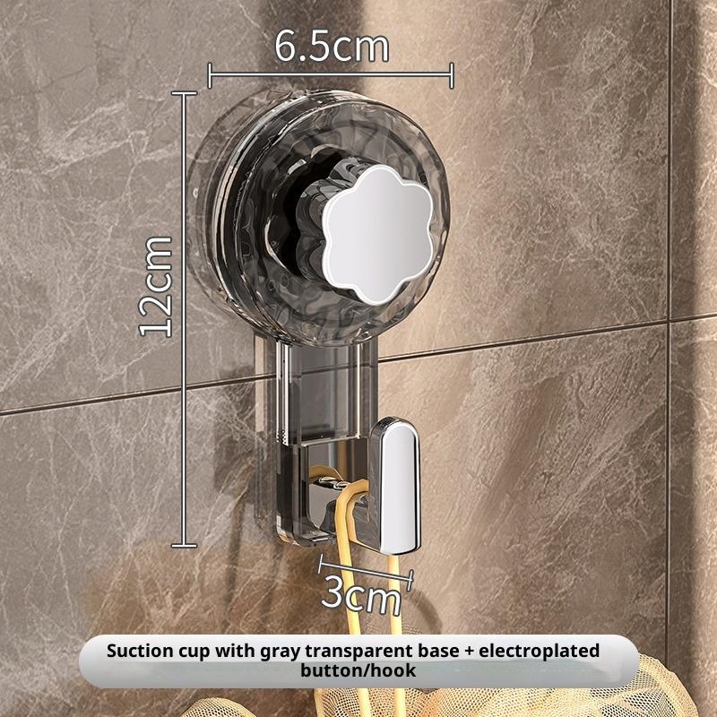 Powerful Suction Cup Hooks Traceless Heavy Duty Robe Towel Hook Keys Clothes Bag Hanger Hook Bathroom Kitchen Organizer Hook