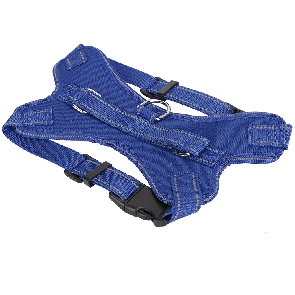 Haustierweste Reflektierender Streifen Geschirr Verstellbar Oxford-Gewebe Explosionsgeschützt für Hund