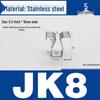 Stainless Steel Spring Clip: Metal Crimp, Wire Baffle, Pipe Holder, Conductive Manganese.