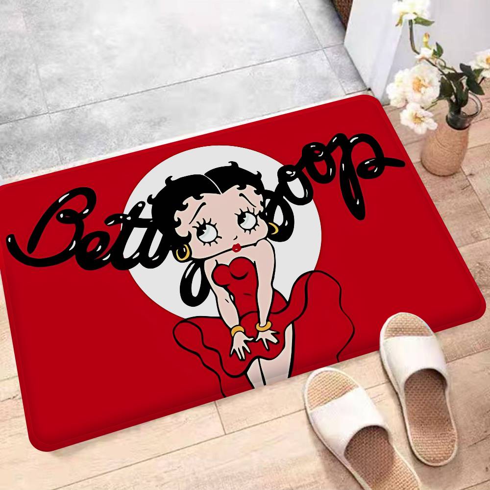 B-Betty-Cute-Boops Bathroom Mat Kids Room Bedroom Decoration Balcony Anti-Slip Doormat Living Room Welcome Rug