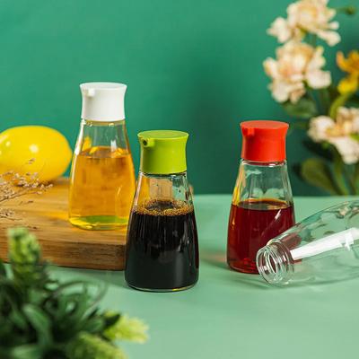 Oil Resistant Soy Sauce Bottle Vinegar Sesame Oil Container Olive Oil Spice Jar Bottle Leak Proof Kitchen Storage 200ML