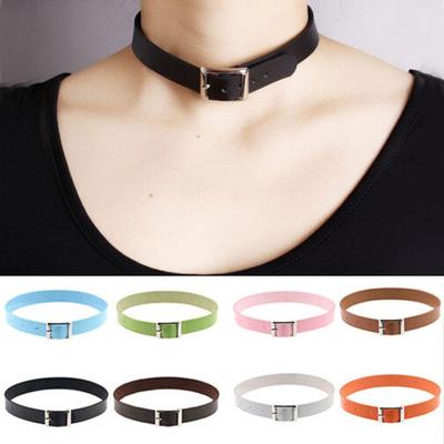 Goth Quality Punk Harajuku Neck  Jewelry PU Leather Jewelry Choker Fashion Accessories Necklaces