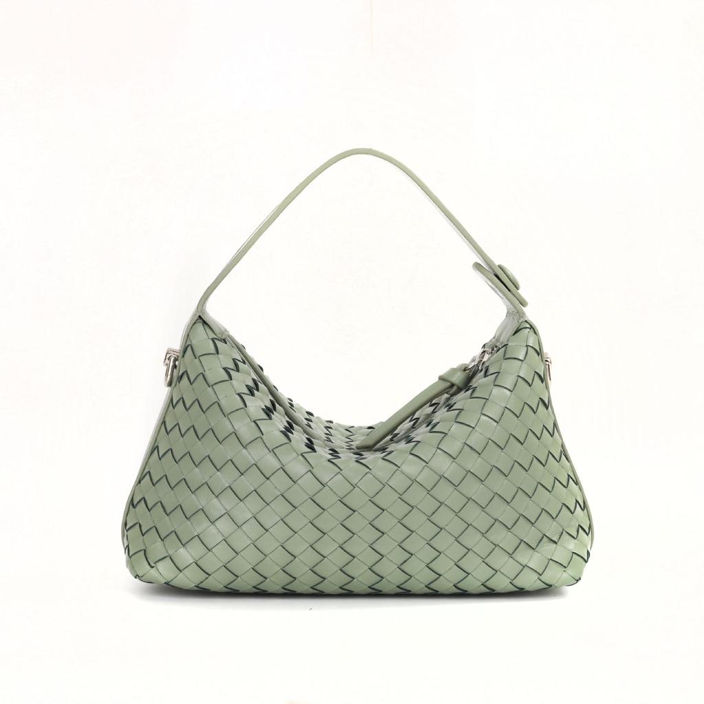 Handmade Lambskin Chain Crossbody Women's Dumpling Handbag