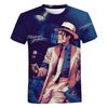 T-shirt Michael Jackson imprimé en 3D pour garçons et filles, mode décontractée, streetwear, vêtements surdimensionnés pour hommes